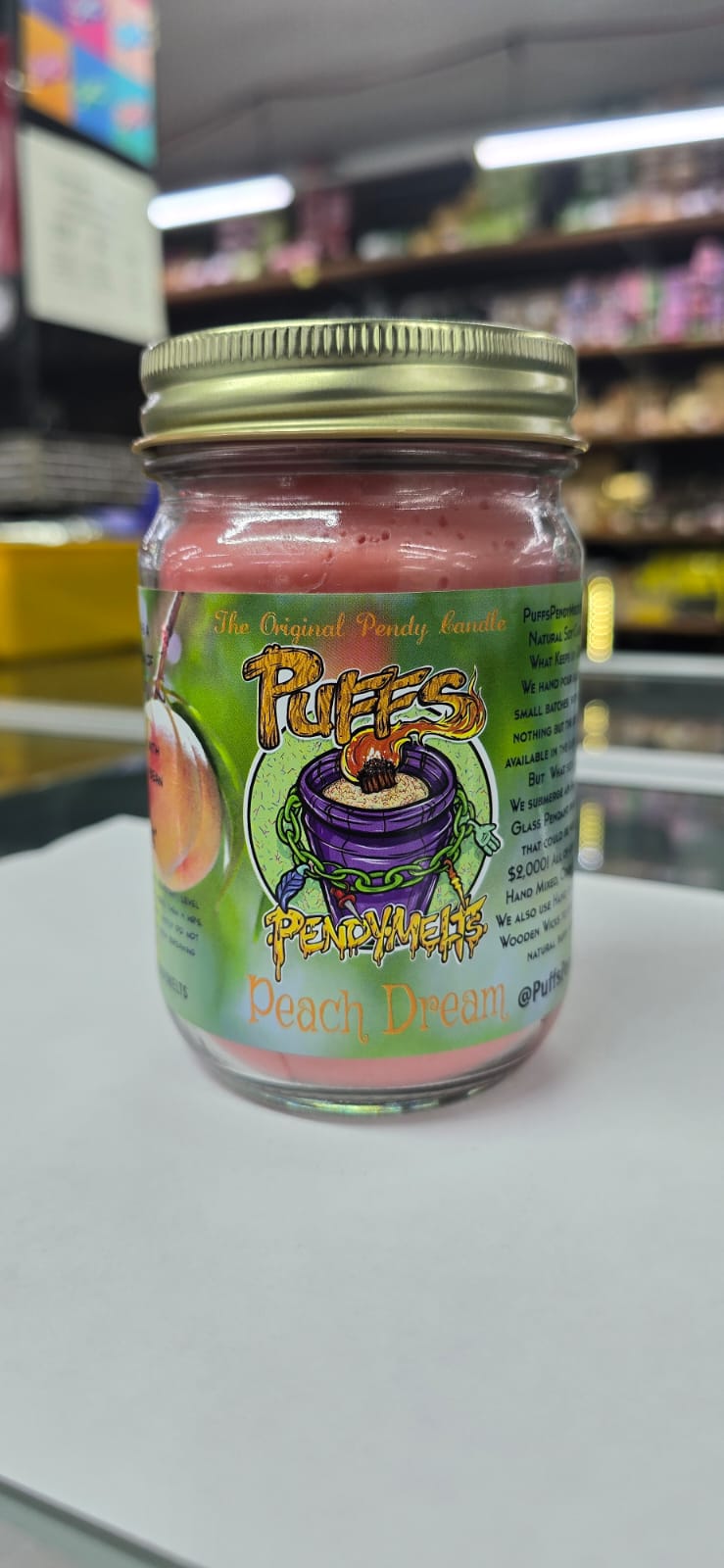 Veladora Aromática Puff Pendy Melts con Sorpresas