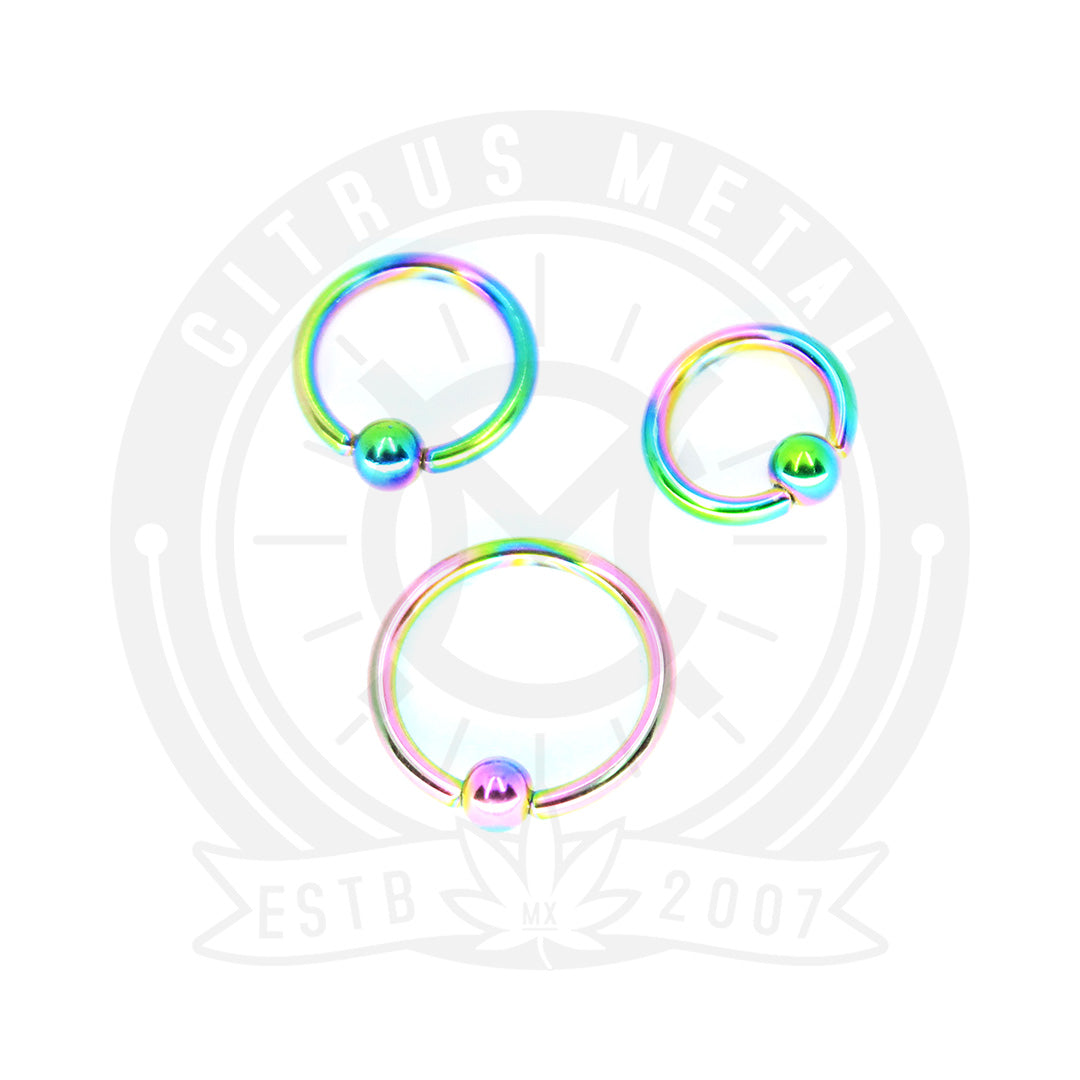 Argolla Anodizada Cerrada Calibre 16