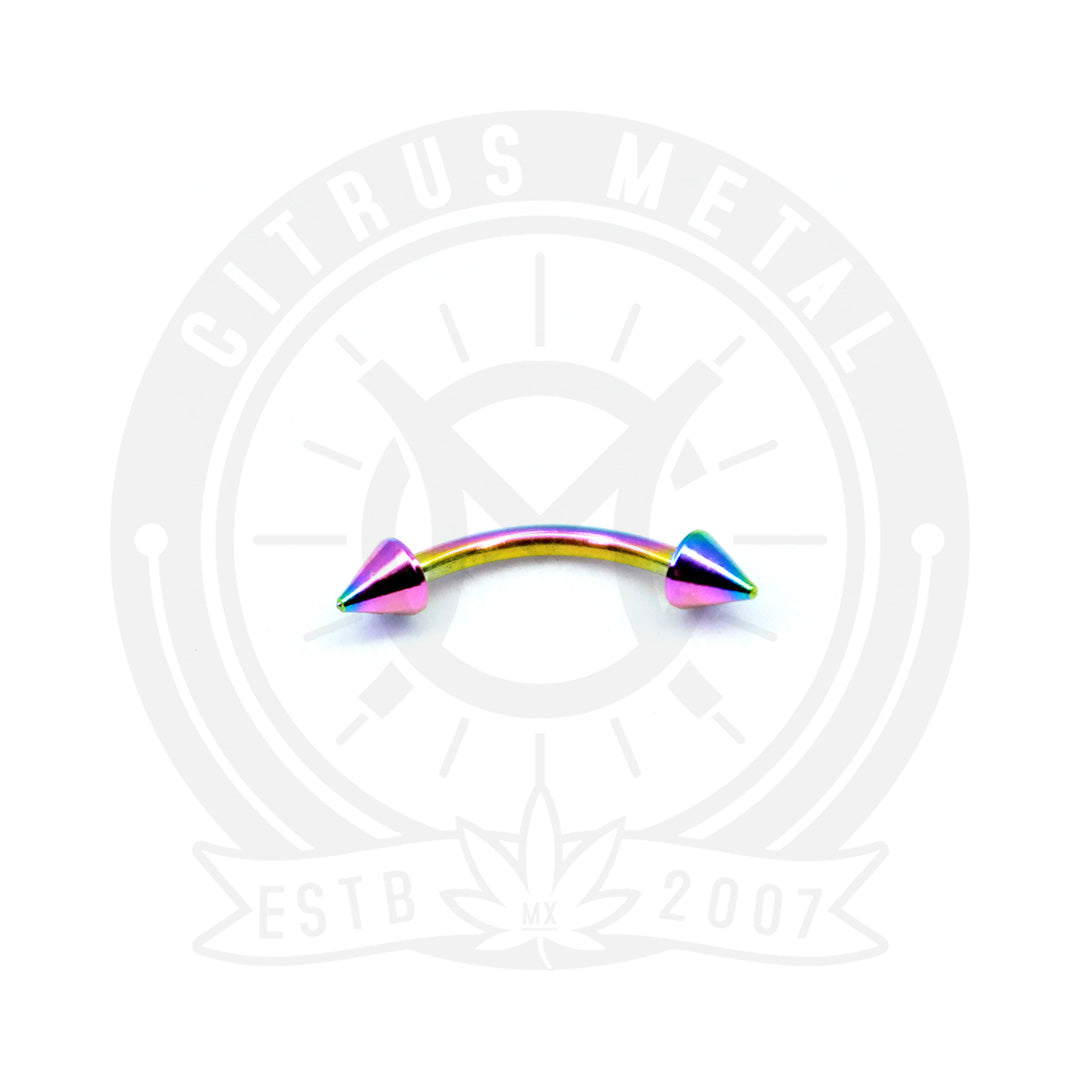 Piercing de Ceja Anodizado con Punta de Pico