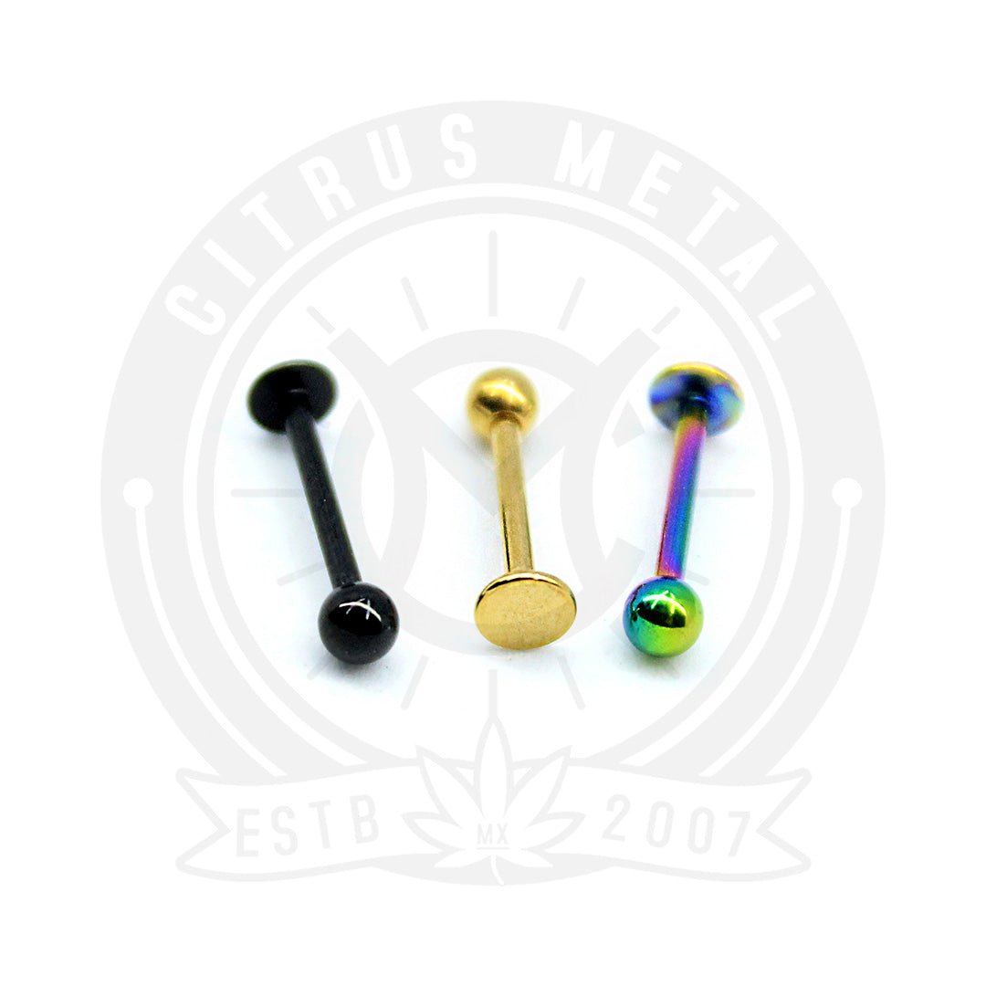 Piercing de Labio Anodizado Punta Bola