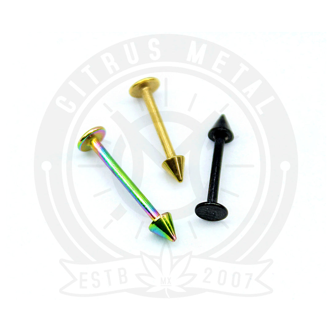 Piercing de Labio Anodizado Punta Pico