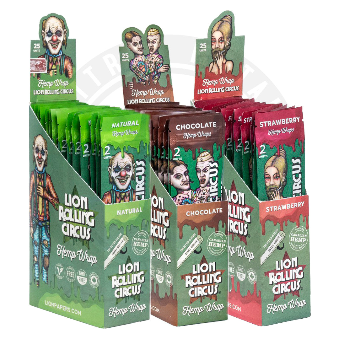 Lion Rolling Circus Hemp Wraps