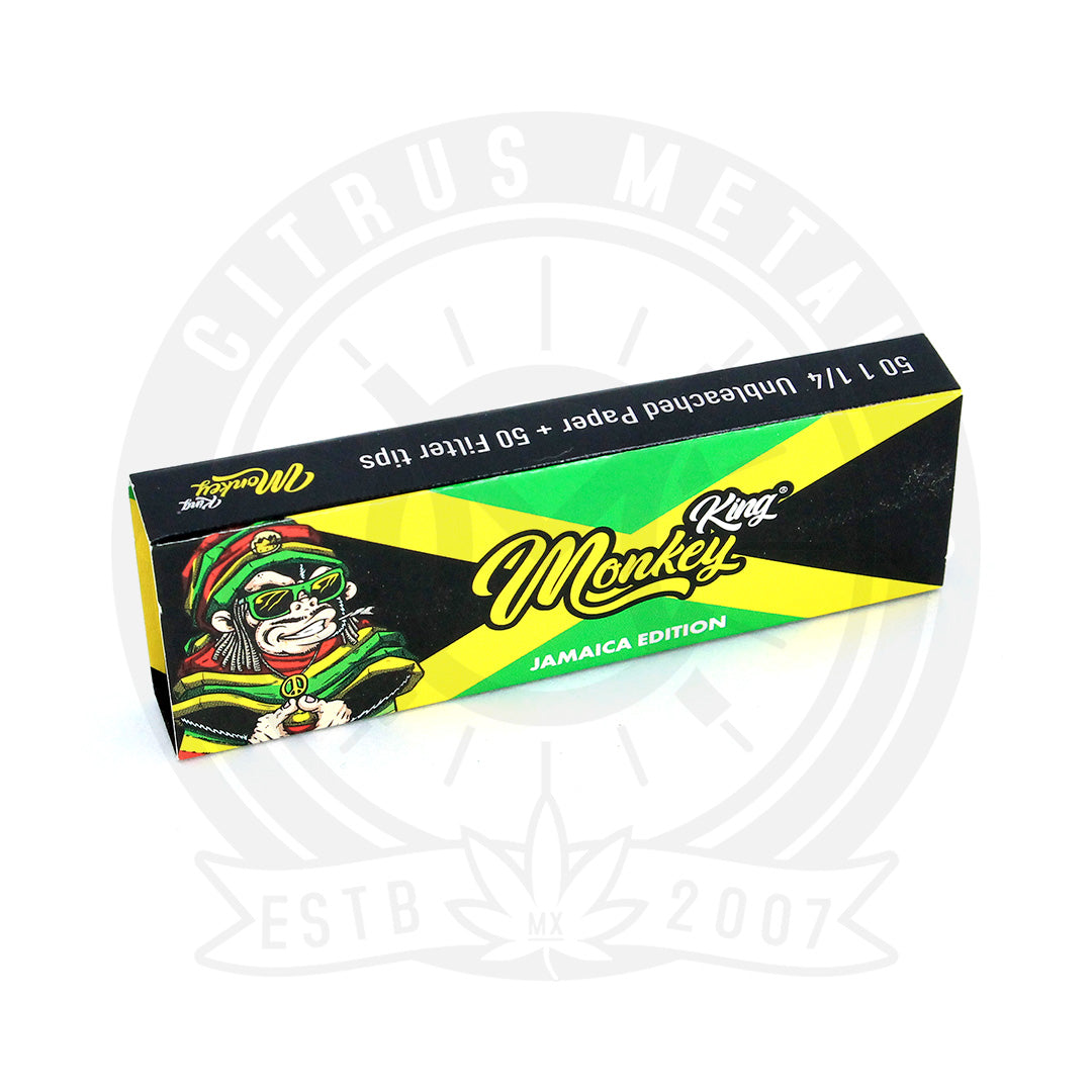 Papel Monkey King Jamaica Medida 1 1/4 con Filtros