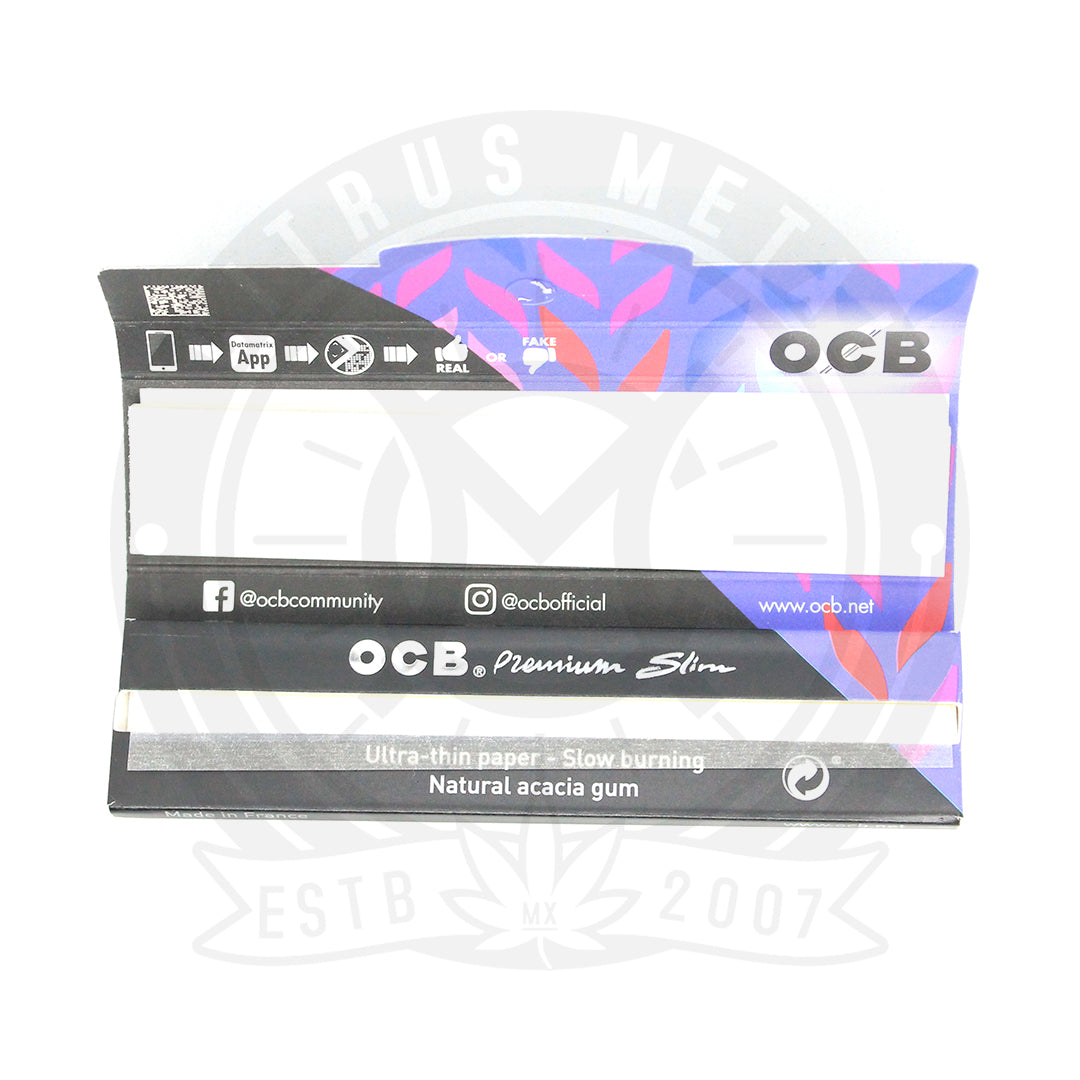 Papel OCB Premium con Filtros Medida King Size Slim