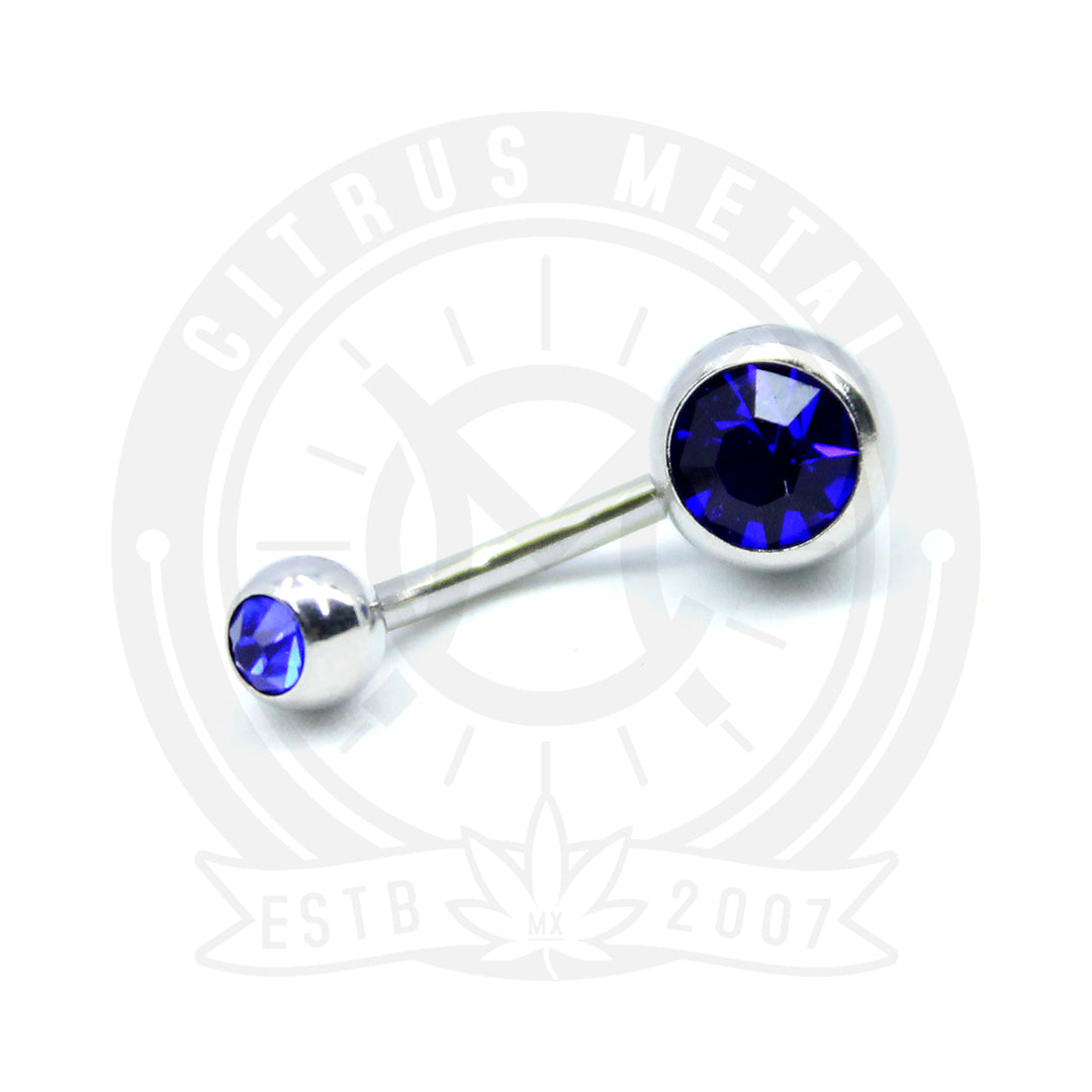 Piercing de Ombligo Anodizado con Piedra