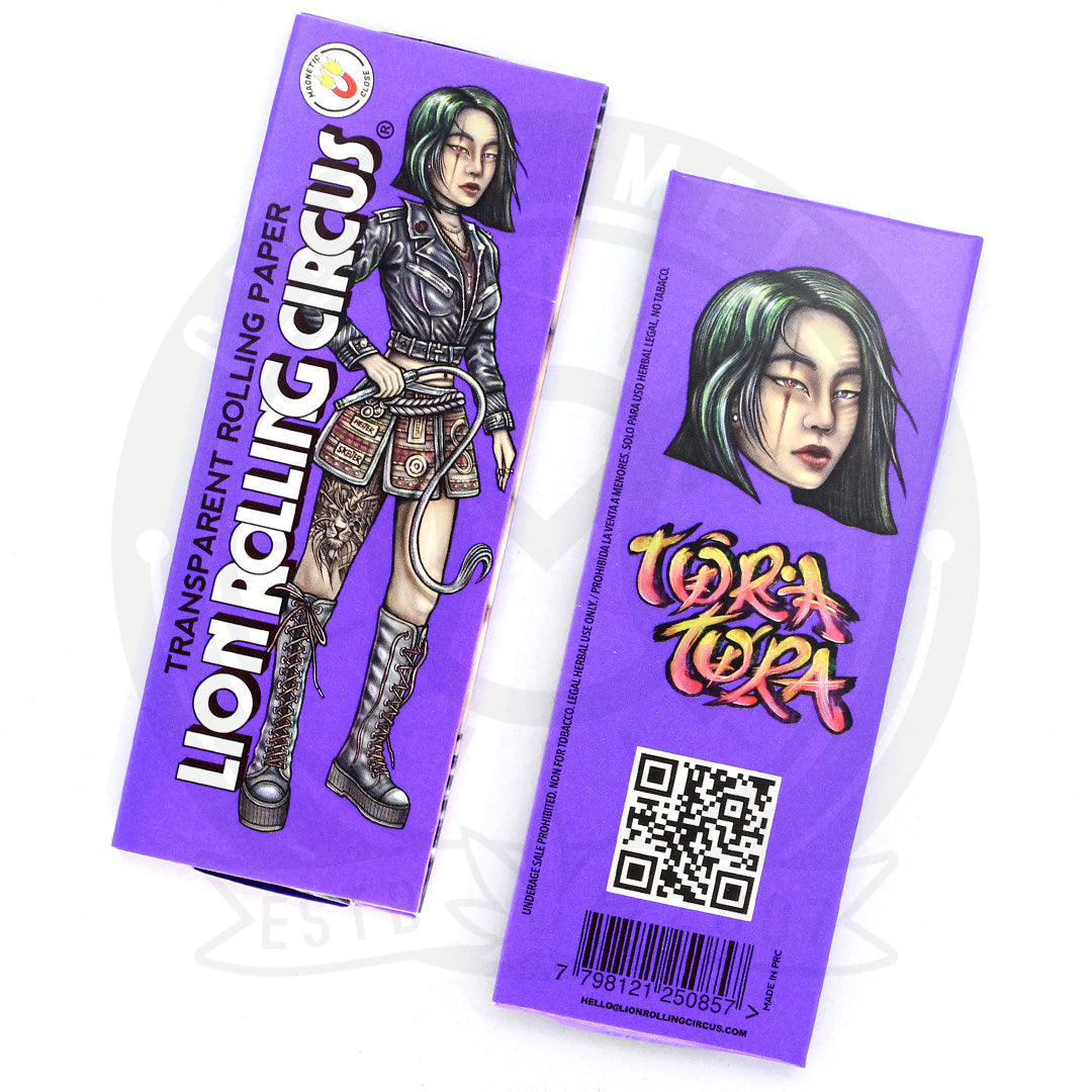 Papel Transparente Lion Rolling Circus Medida King Size