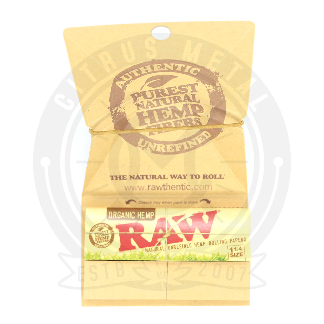 Papel RAW Organic Hemp Artesano con Filtro Medida 1 1/4