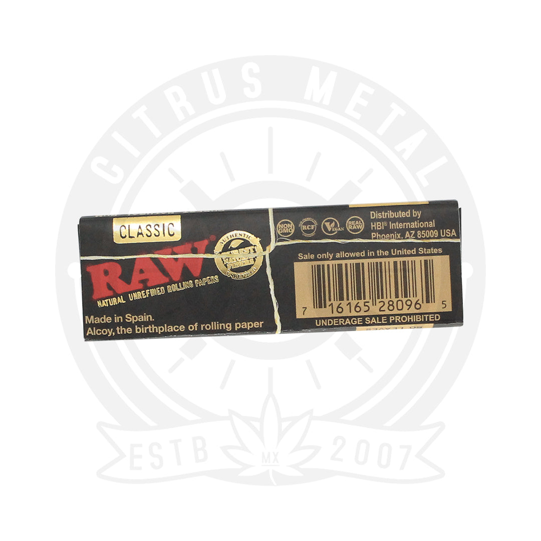 Papel RAW Classic Black Medida 1 1/4