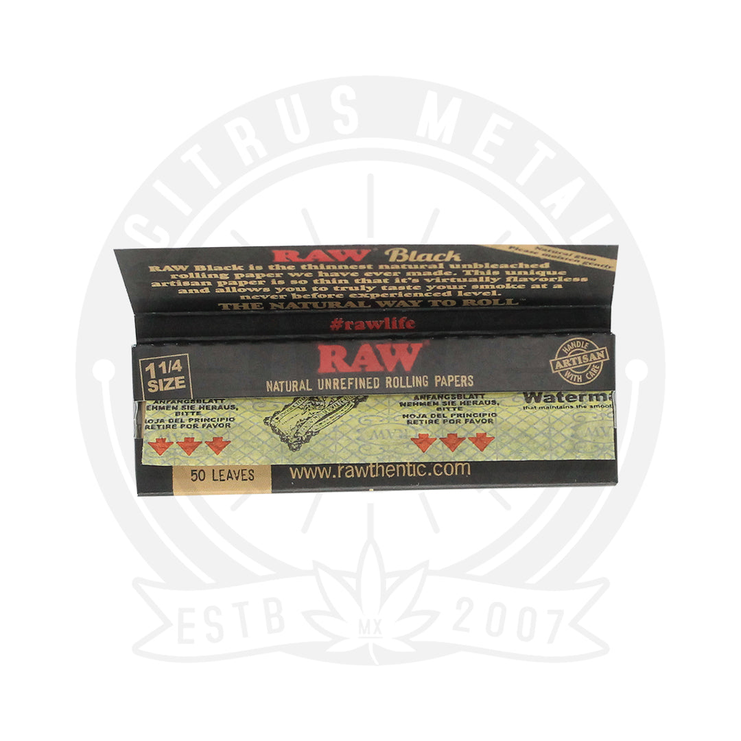 Papel RAW Classic Black Medida 1 1/4