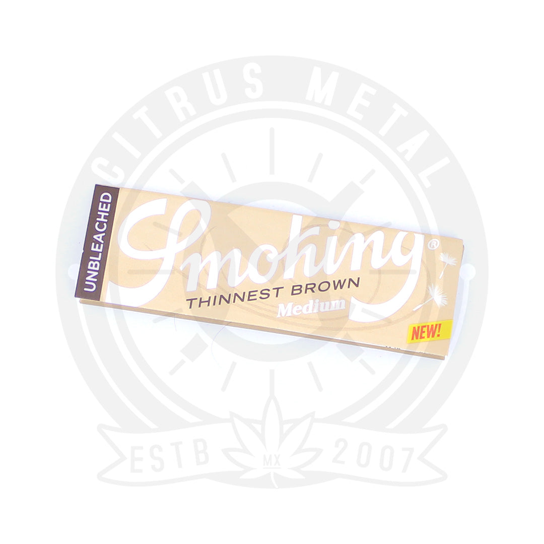 Papel Smoking Thinnest Brown Medida 1 1/4