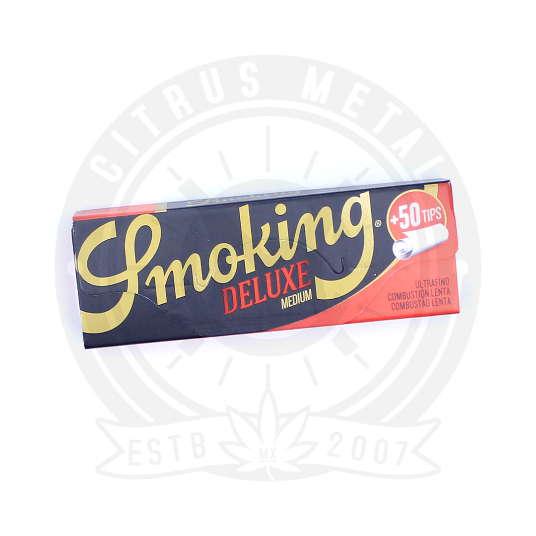 Papel Smoking Deluxe Medida 1 1/4 con Filtros