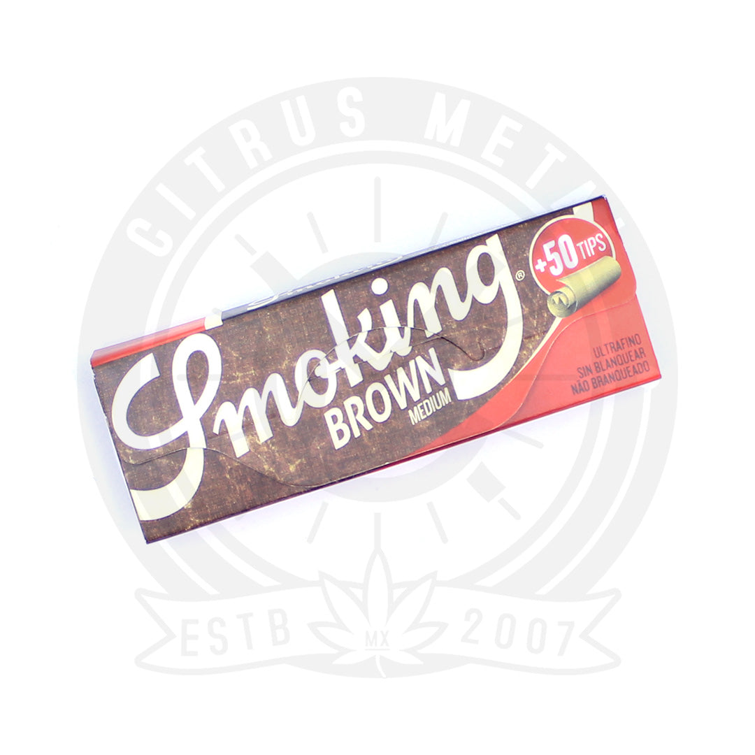 Papel Smoking Brown Medida 1 1/4 con Filtros