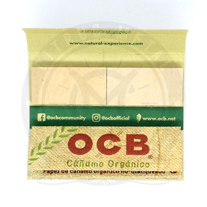 Papel OCB Cáñamo Orgánico con Filtros Medida 1 1/4
